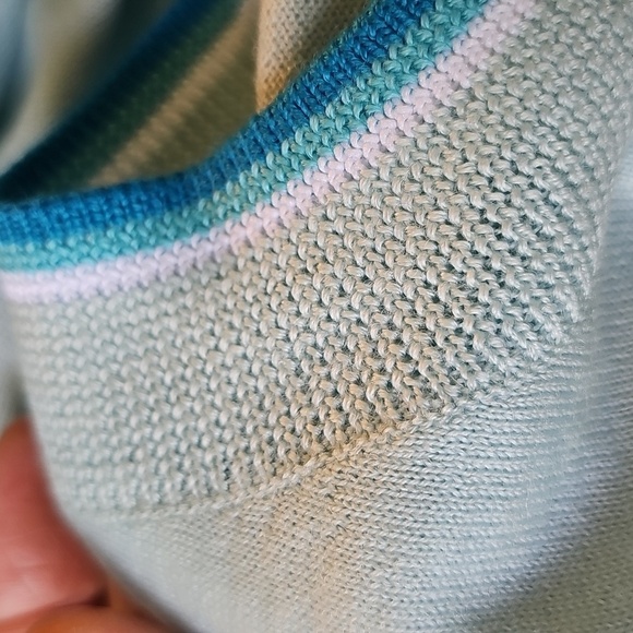Gfore Golf Light Blue Short Sleeve Knit Top. NWT. Size XS. Beautiful Color. - Picture 15 of 16
